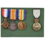 Three medals to 2nd Lieutenant Reginald Charles John Loxton, 18th Battalion London Regiment (