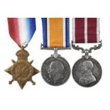 Three medals to Corporal John S. Burgess, 1/18th Battalion London Regiment (London Irish Rifles):