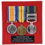 Three medals to Private Herbert George Lancaster, Royal West Surrey Regiment: British War Medal