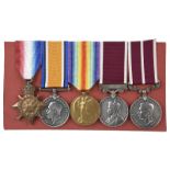 The M.S.M. group of five medals to Warrant Officer Thomas Oliver Morley, Royal Engineers: 1914-15