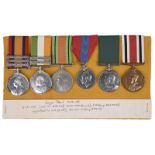 Six medals named or attributed to Sergeant George Albert Mealing, Army Post Office Corps and 16th