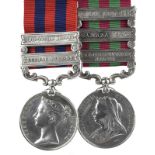 Two Medal to Rifleman Pancham Sing Negi, 2/2 Gurkha Regiment: India General Service 1854-95, 2