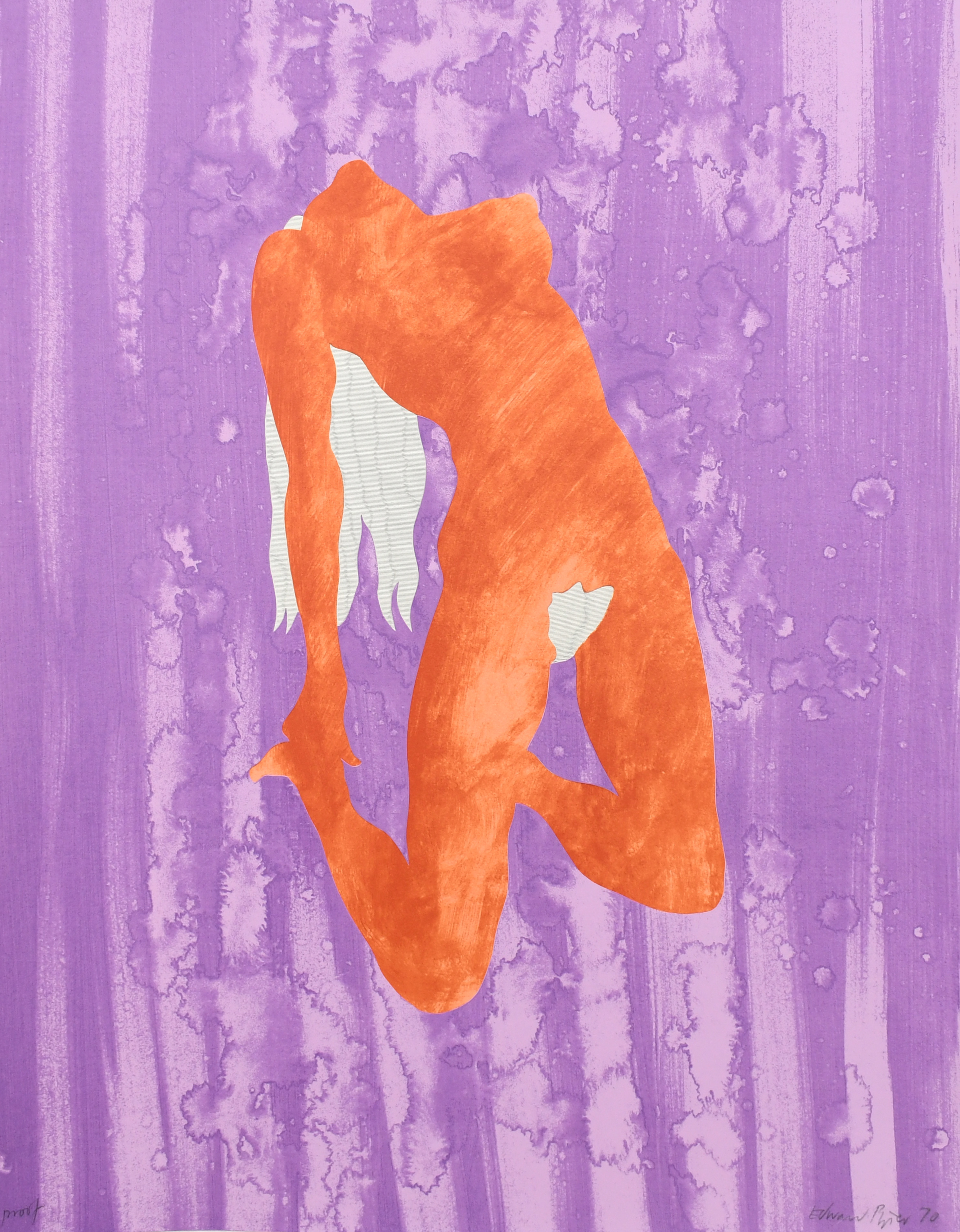 ‡Edward Piper (1938-1990) Nude I, Purple and Orange; Nude II, Blue with Sunburst; Nude III, Pink - Image 2 of 19