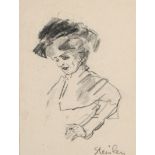 Théophile Alexandre Steinlen (French/Swiss 1859-1923) Portrait of a lady Signed Steinlen (lower