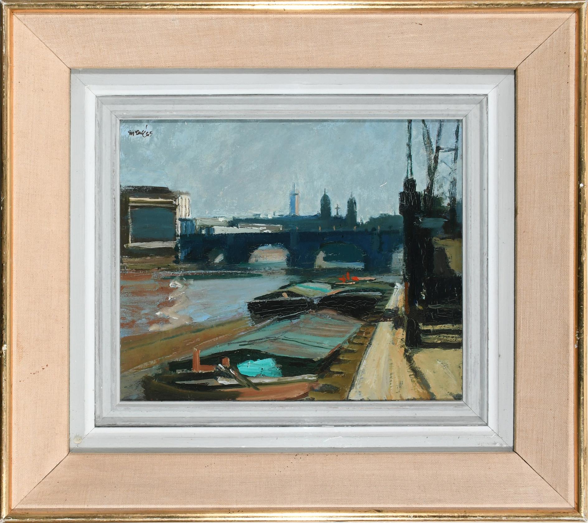 ‡Charles James McCall (1908-1989) The City from the South Bank Signed McCall '65 (upper left) Oil on - Image 2 of 4