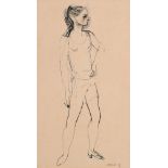 Christian Bérard 'Bebè' (French 1902-1949) Study of a young woman Signed and dated C Berard 29 (