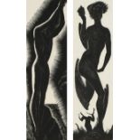 ‡Leon Underwood (1890-1975) The Diver; Daphne Two, each signed and dated Leon Underwood/1926, the