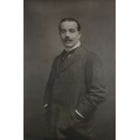 Louis Saul Langfier (1859-1916) Portrait of Joseph Duveen, 1st Baron Duveen (1869-1939) Signed