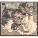 ‡Norbertine von Bresslern-Roth (Austrian 1891-1978) Kittens at play Signed and inscribed Kanddruck