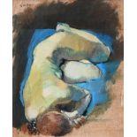 ‡Alexandra 'Sandie' Gardner (Scottish b.1945) Reclining female nude Signed Gardner (upper left)