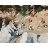 ‡Tom Coates RBA (b.1941) Quarry at Mount Abu 1 Signed with monogram (lower left) Oil on canvas 61