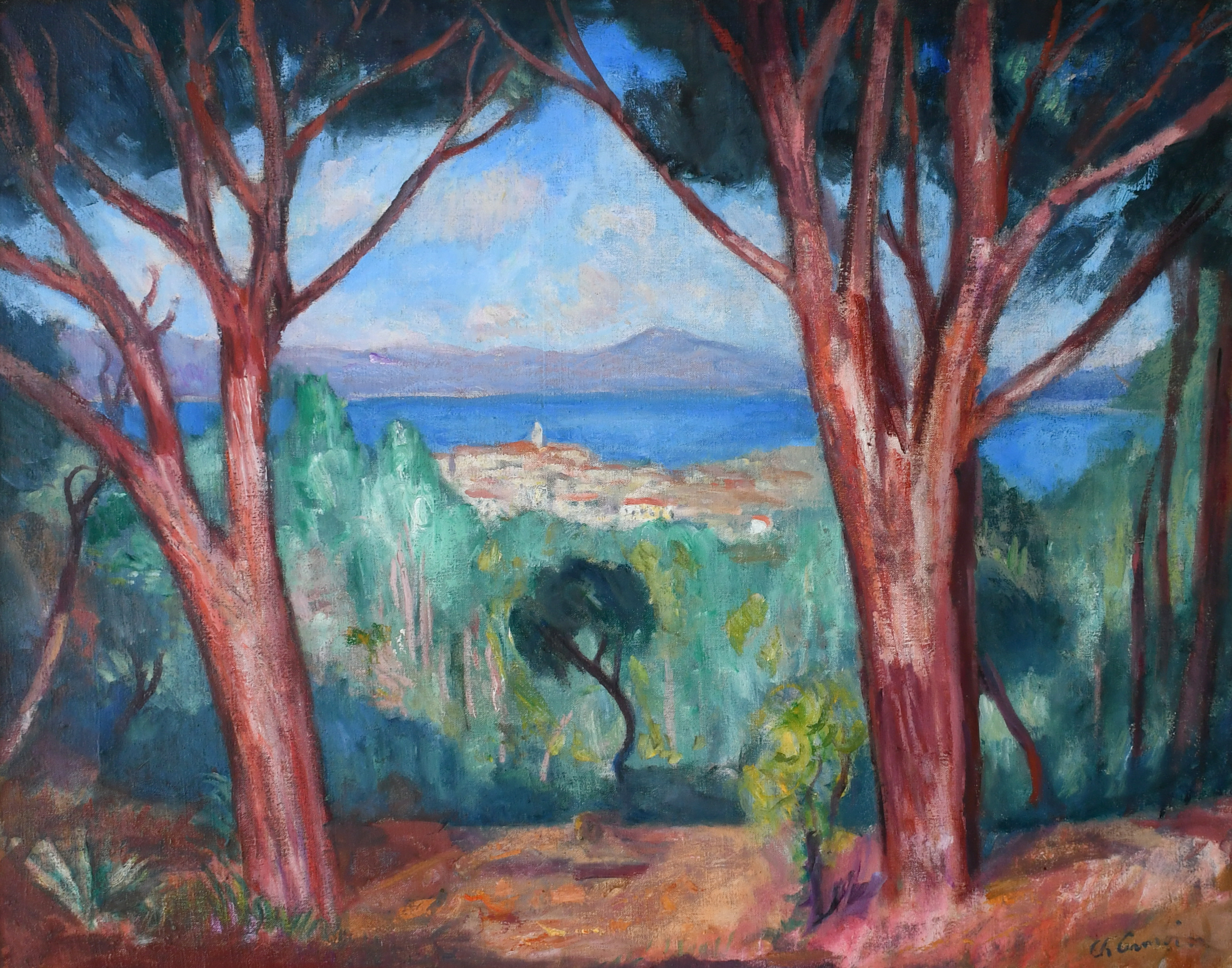 ‡Charles Camoin (French 1879-1965) Le Golfe de Saint-Tropez Signed Ch Camoin (lower right) Oil on