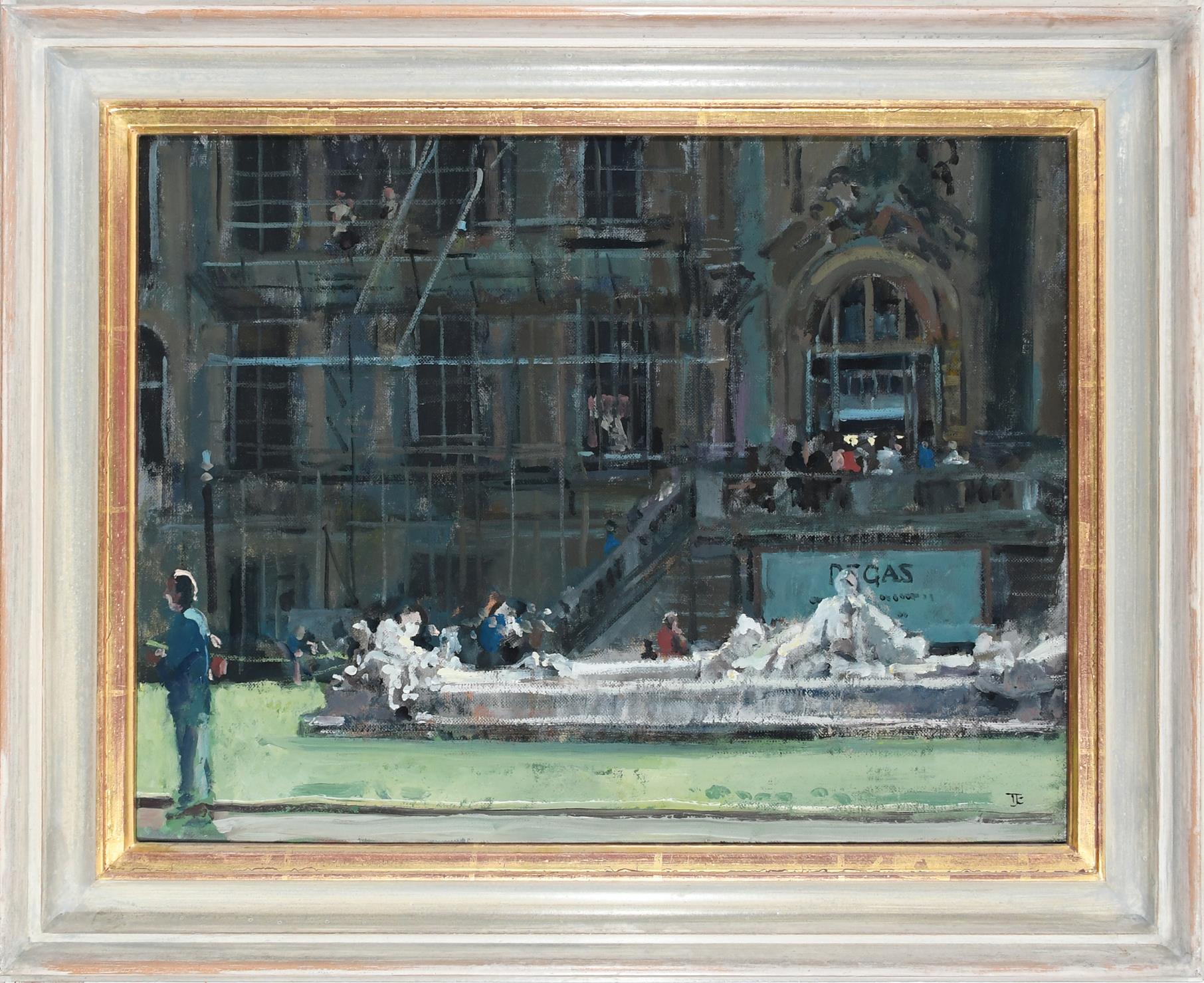 ‡Tom Coates RBA (b.1941) Outside the Louvre, Paris Signed with monogram (lower right) Oil on - Image 2 of 4