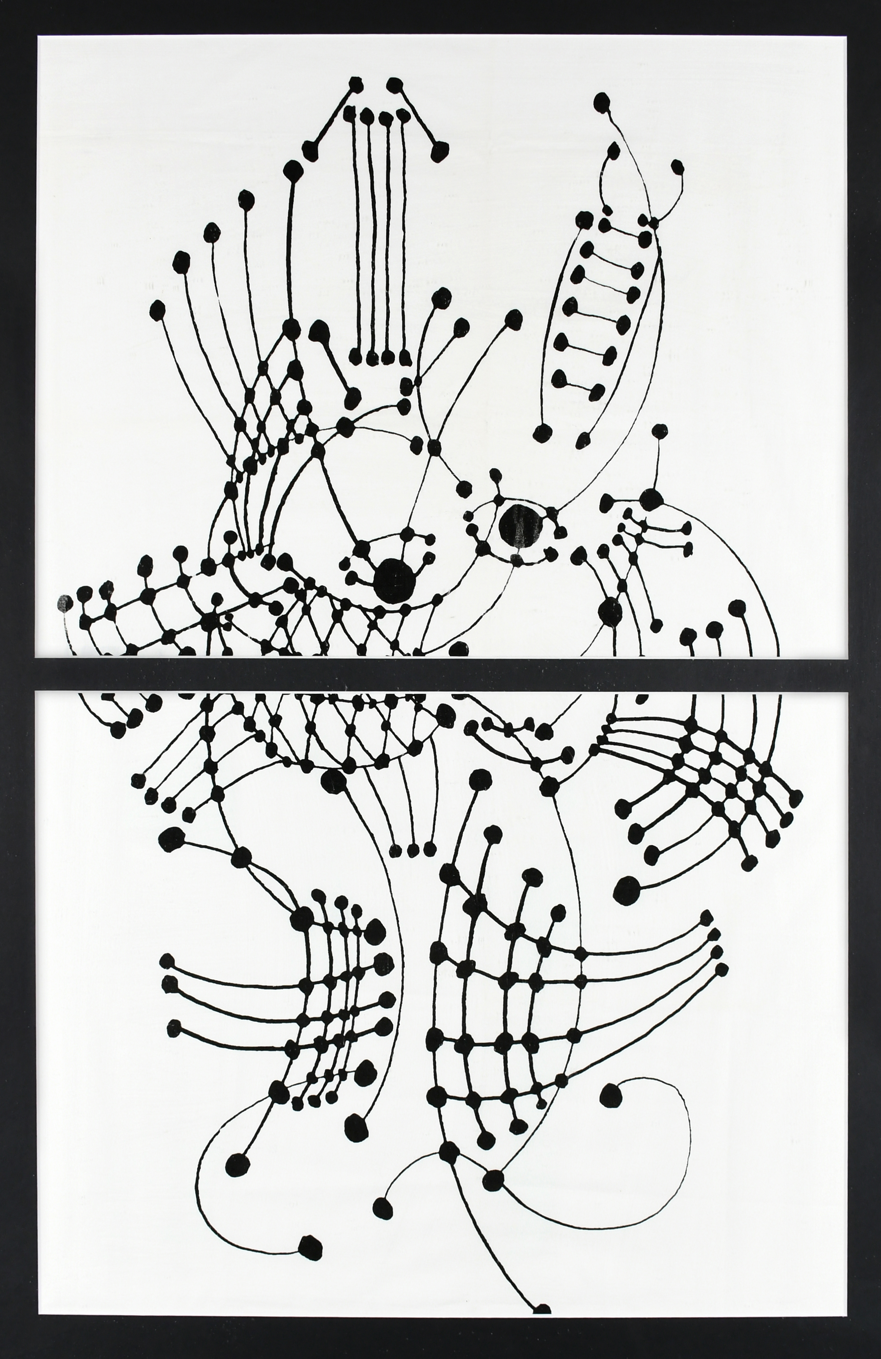 ‡After Pablo Picasso Lines and Dots Screenprint on cotton, for Bloomcraft Fabrics, c.1964 84.5 x