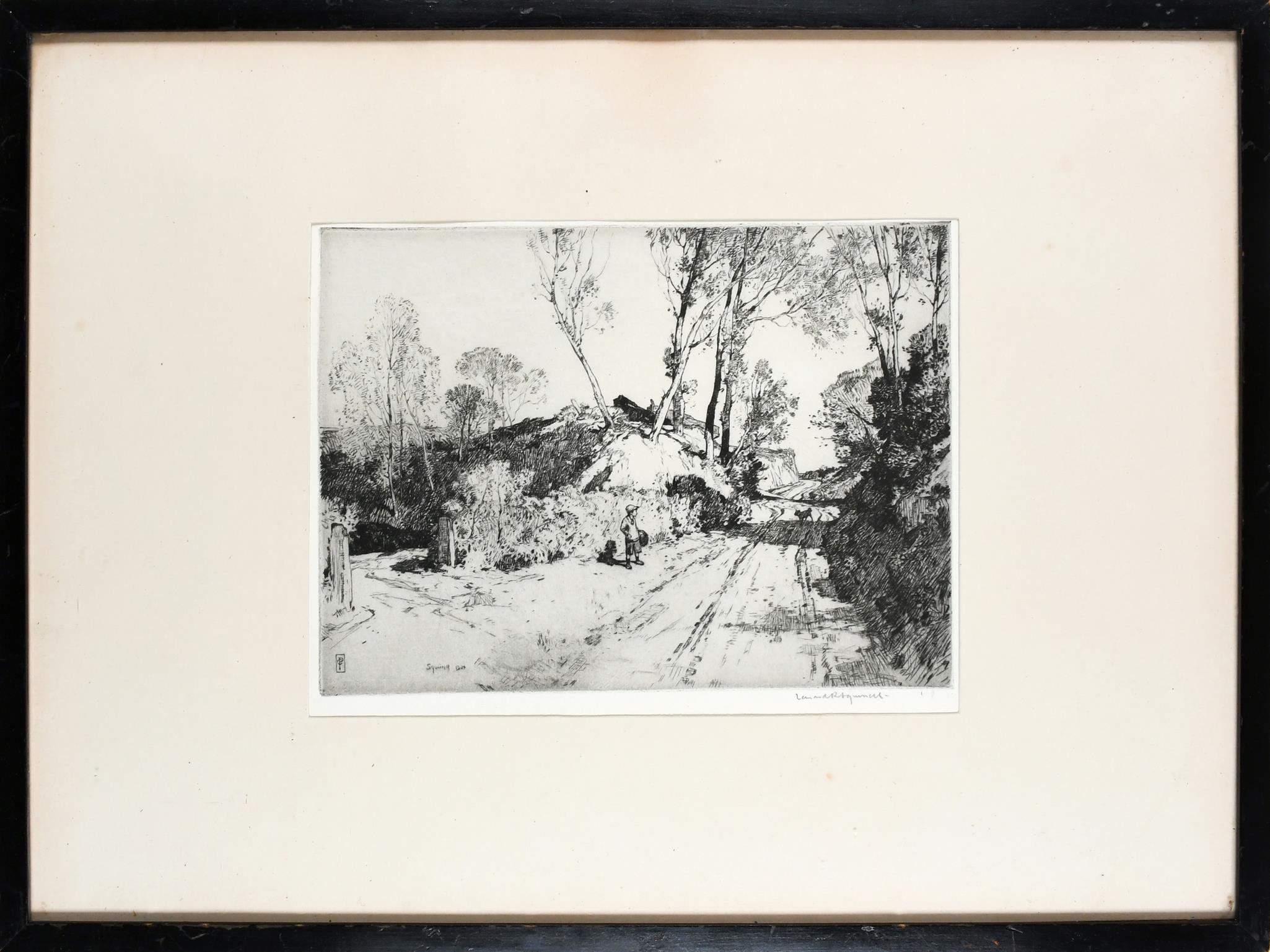 ‡Leonard Squirrell (1893-1979) Carter's Mill, Wrentham; Young boy on a country path; Quiet Noon, - Image 6 of 17