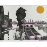 ‡Julian Trevelyan RA (1910-1988) Oxford (Turner 224) Signed, numbered and inscribed 43/75 Oxford