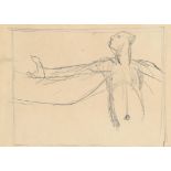 ‡Keith Vaughan (1912-1977) Man with arm outstretched (Johnny Walsh) Pencil 10.8 x 14.9cm Provenance: