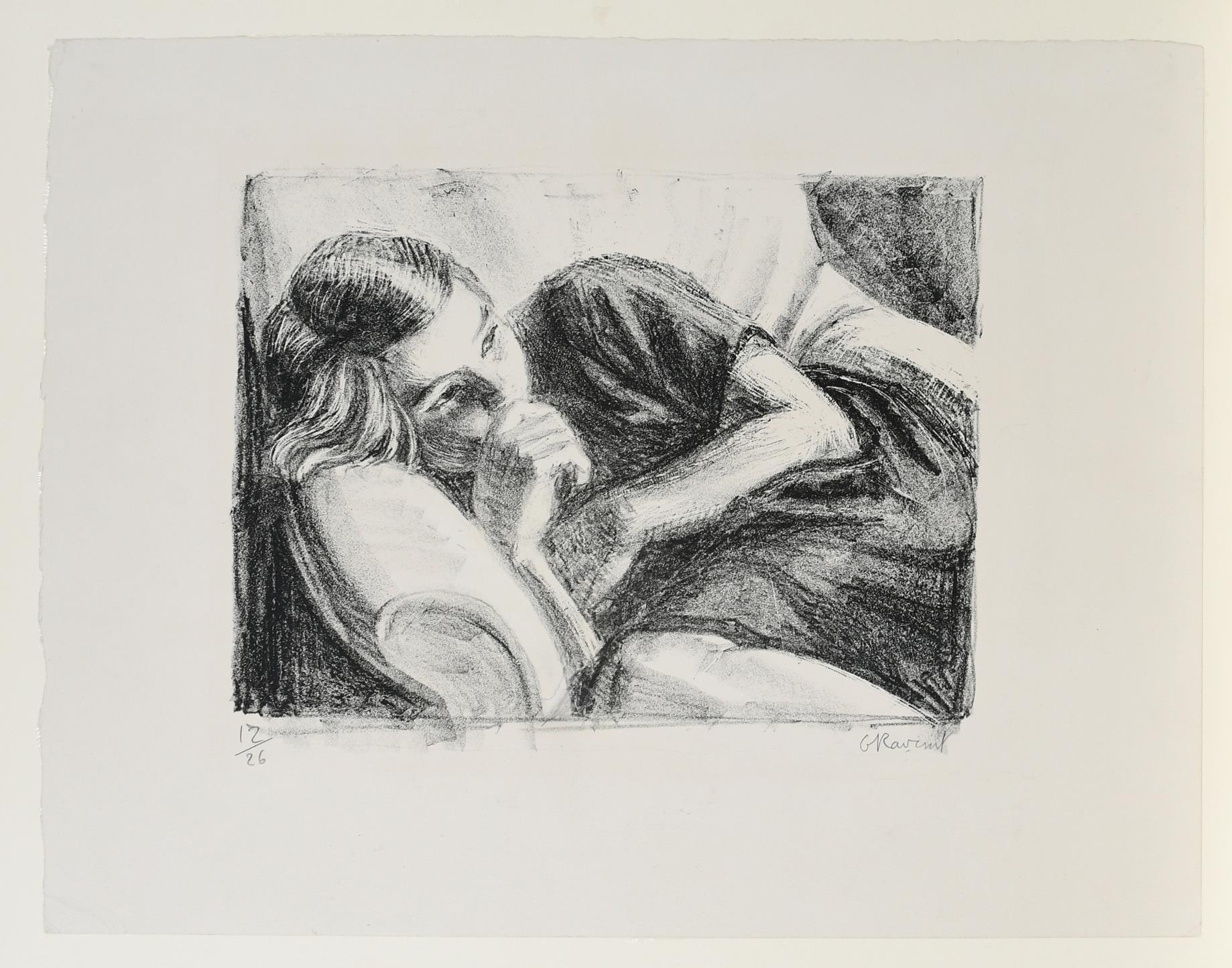 ‡Gwen Raverat (1885-1957) Girl resting Signed and numbered 12/26 G Raverat (in pencil to margin) - Image 2 of 3