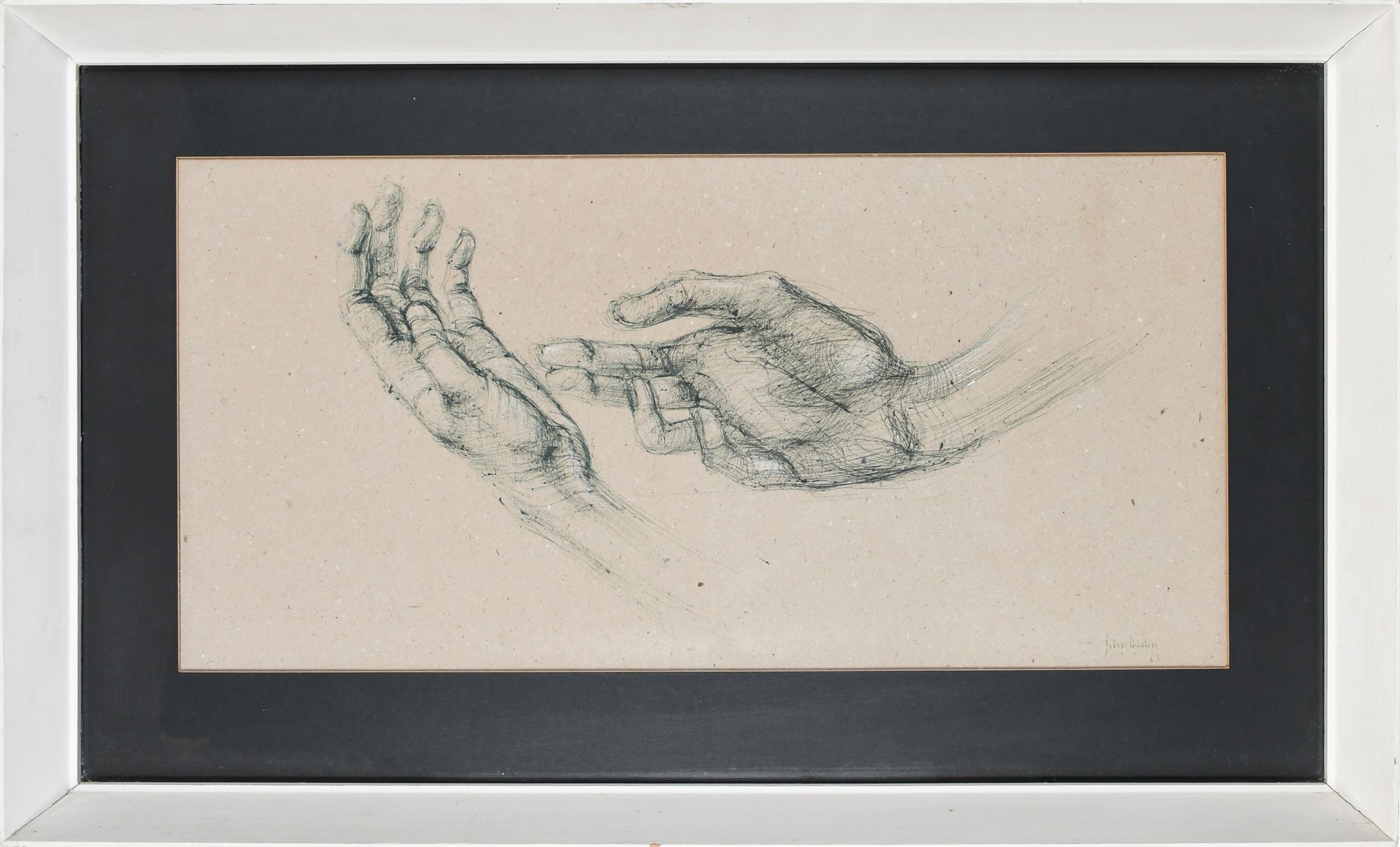 ‡John Skelton MBE, FRBS (1923-1999) Study of hands Signed and dated John Skelton/63 (lower right) - Image 2 of 4