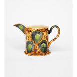 Walter Keeler (born 1942) a Whieldon Ware jug, glazed ochre, tan and green impressed seal mark, 12.