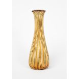 A Martin Brothers stoneware vase by Edwin and Walter Martin, dated 1900, tall, ribbed square