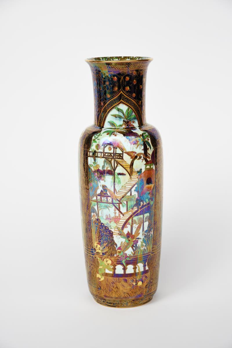 'Pillar' a Wedgwood Fairyland Lustre vase designed by Daisy Makeig-Jones, pattern Z4968, slender, - Image 2 of 2