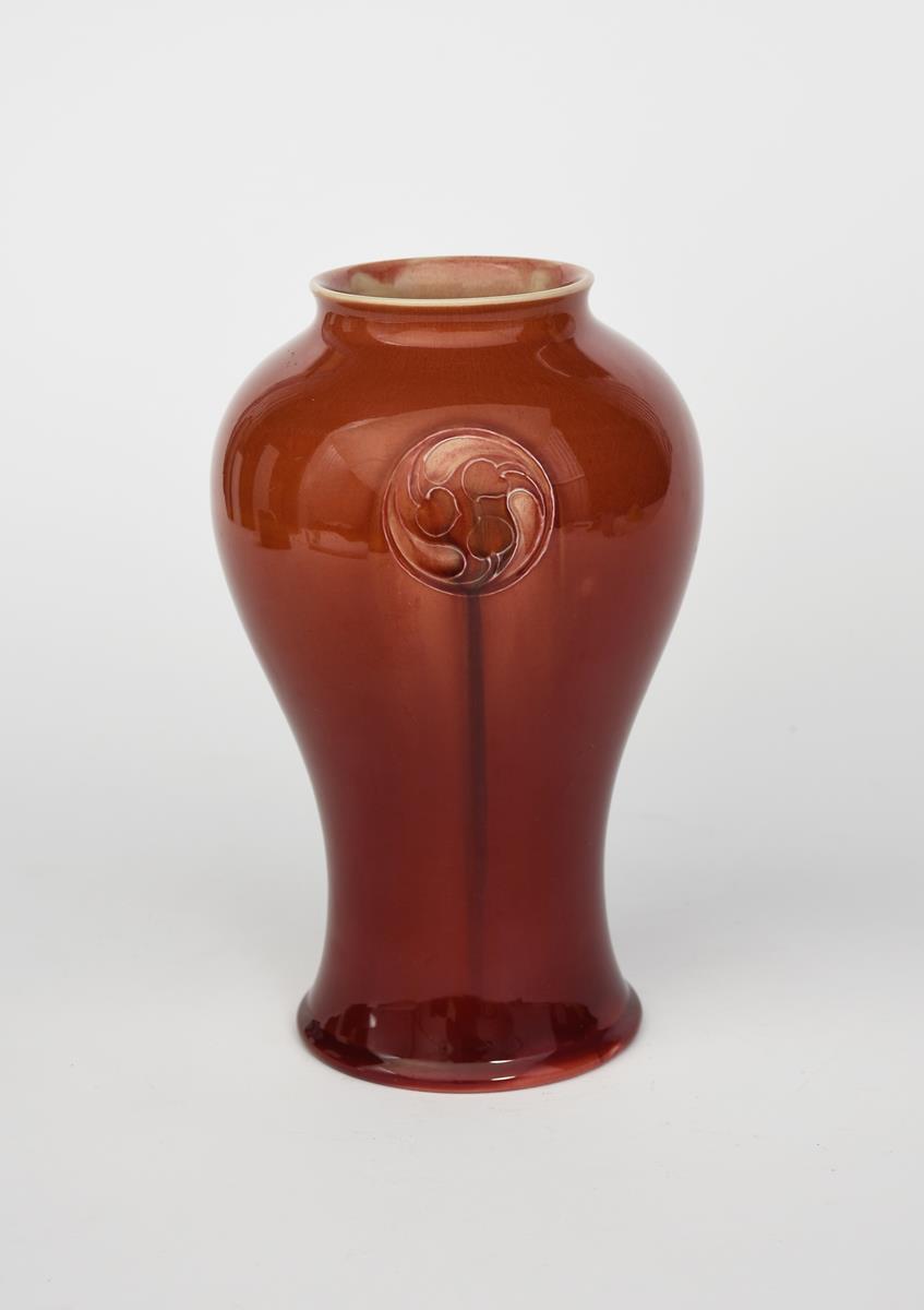 A Moorcroft Pottery Flamminian Ware baluster vase designed by William Moorcroft, made for retail