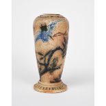 An early Martin Brothers stoneware vase by Robert Wallace Martin, shouldered form, incised with