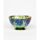 'Leapfrogging Elves' a Wedgwood Fairyland Lustre bowl designed by Daisy Makeig-Jones, footed form,