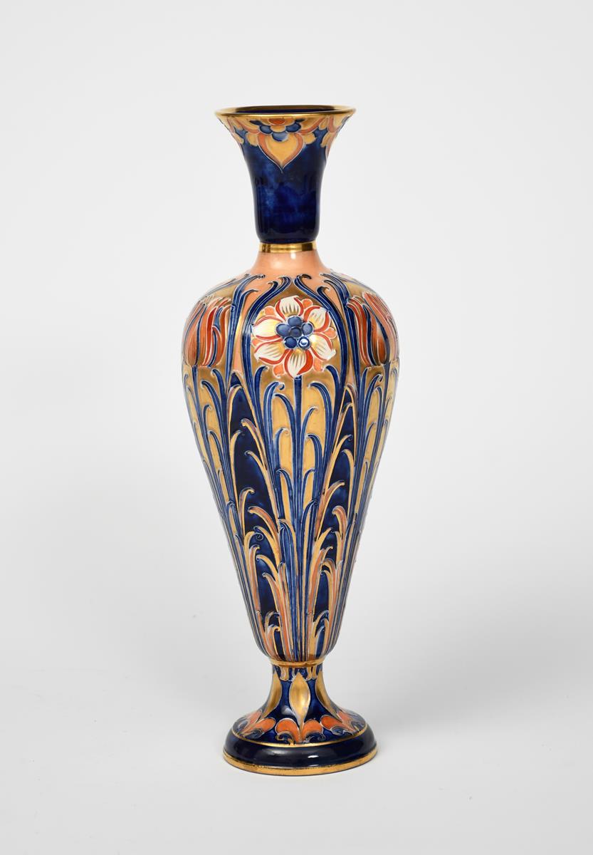 'Alhambra' a James Macintyre and Co vase designed by William Moorcroft, slender, baluster form on