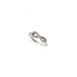 Georg Jensen, a diamond set silver "Eternity" ring, designed as the symbol for eternity, set with