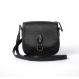 Louis Vuitton, a 'Saint Cloud' epi leather crossbody bag, the epi leather with press stud closure
