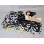 Collection of vintage costume jewellery