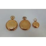 Two gold plated hunter pocket watches to include one by Walter E I Craig of Bell's Hill, together