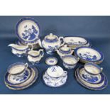 A collection of Royal Doulton Majestic Collection Booth's Real Old Willow pattern blue and white