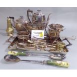 Cased canteen of cutlery together with further cased flatware sets, various tea and table wares,