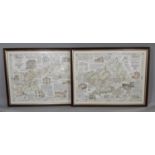 Two village maps, Uley 1842 after Harold Lane 1969