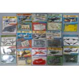 13 series 1 Airfix model kits in early bubble packaging, all 1:72 scale, un-started and un-opened,