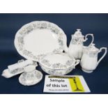 A collection of Royal Albert Silver Maple pattern wares comprising, pair of two handled tureens