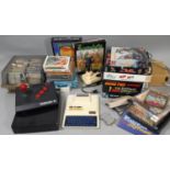 Collection of vintage electronic games including a Sinclair ZX80 (untested, unit only, no leads or