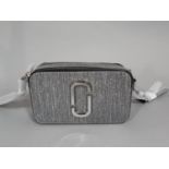 Marc Jacobs 'Snapshot' cross-body ladies hand bag in metallic silver, model no M0016761, in original