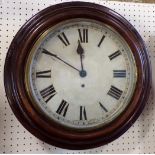 Dial clock in a moulded frame with spring driven movement