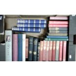 A box containing a collection of mixed classic literature books together with a copy of