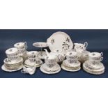 A collection of Royal Albert Queen's Messenger pattern wares comprising tea pot, milk jug, sugar