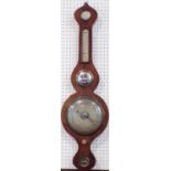 19th century rosewood wheel barometer