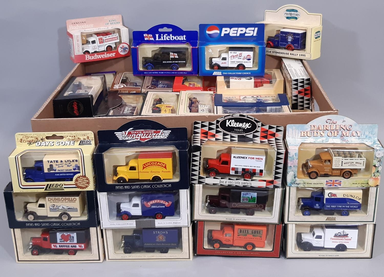 Approx 90 boxed die-cast model vehicles by Lledo from Days Gone, Promotional, Vanguards, Lledo