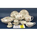 An extensive collection of Indian Tree pattern dinner wares, mainly by Johnsons Brothers,