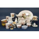 A collection of Royal Commemorative ceramics including boxed Buckingham Palace 2012 Jubilee mug,
