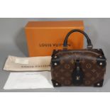 Ladies handbag by Louis Vuitton 'Petite Malle Souple' in monogrammed canvas, with strap, chain,