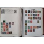Two albums containing a collection of British and worldwide stamps, early 20th century onwards,